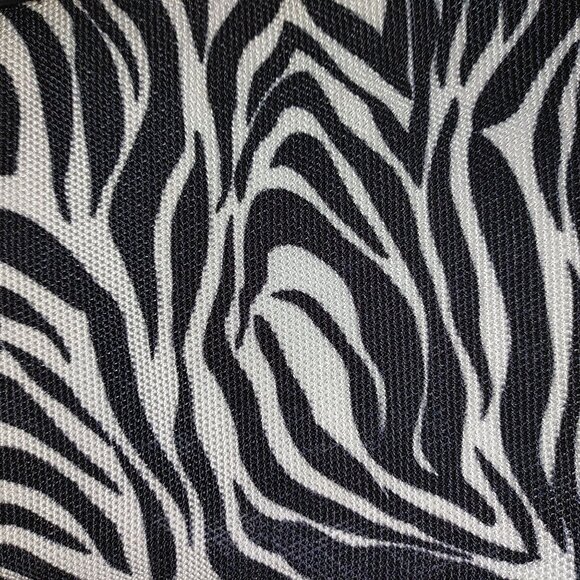 Nine West Zebra Print Crossbody Small Bag Black White Snap Closure Strap - Picture 7 of 10